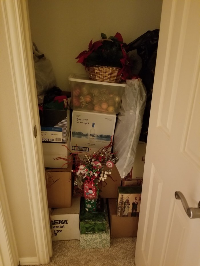 Christmas closet